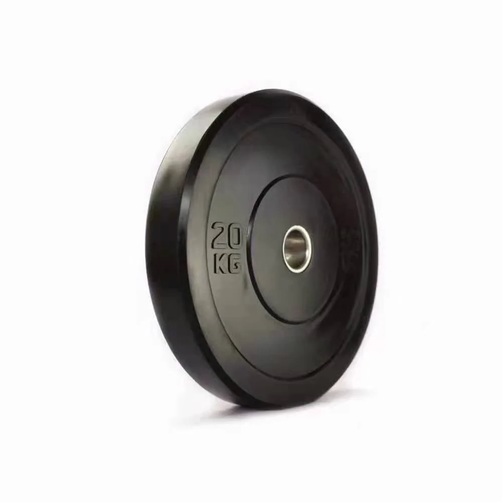 All Black Olympic Bumper Plates — 5kg, 10kg, 20kg | Rubber Weight Plates Australia - Image 4