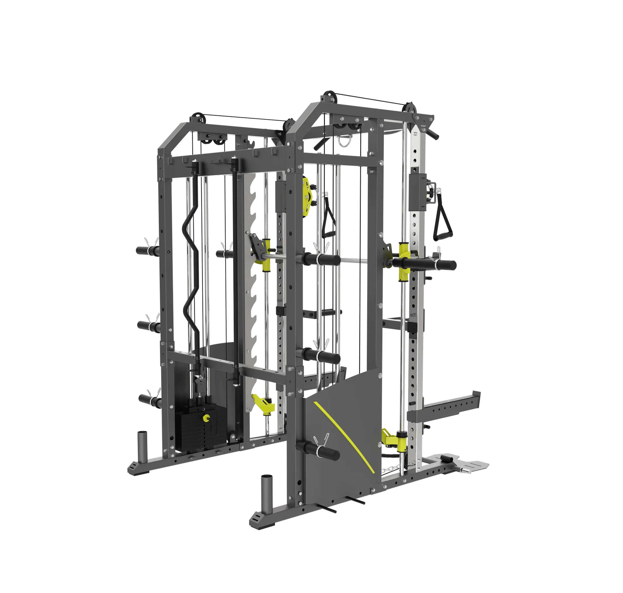 G6S All-In-One Smith Machine & Functional Trainer | Dual 60kg Stacks - Image 4