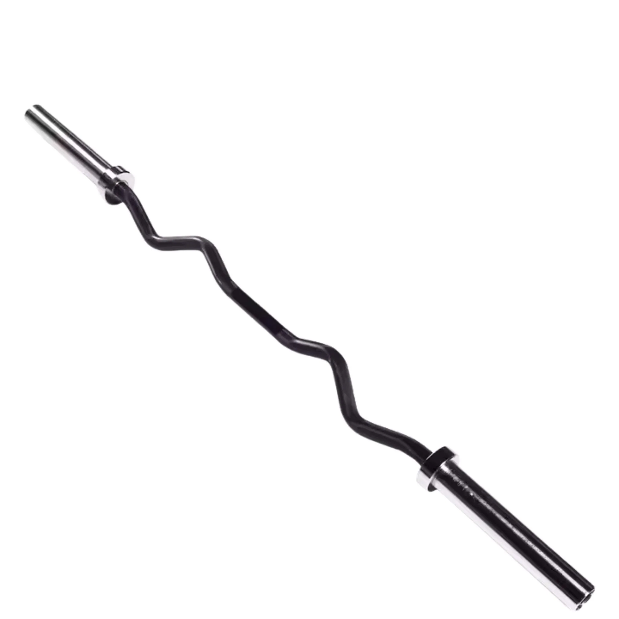 Commercial Olympic EZ Curl Bar — 28mm Knurled Grip, 180kg, 50mm Olympic Sleeves | Bicep Curl Bar Australia - Image 5