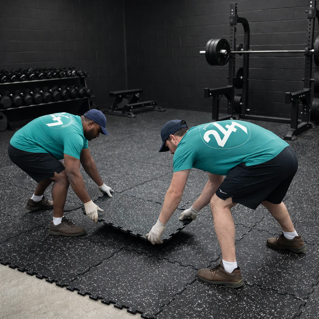 Rubber Gym Flooring Installation Service | Sydney Metro | $25/m² from 20m² - Image 2
