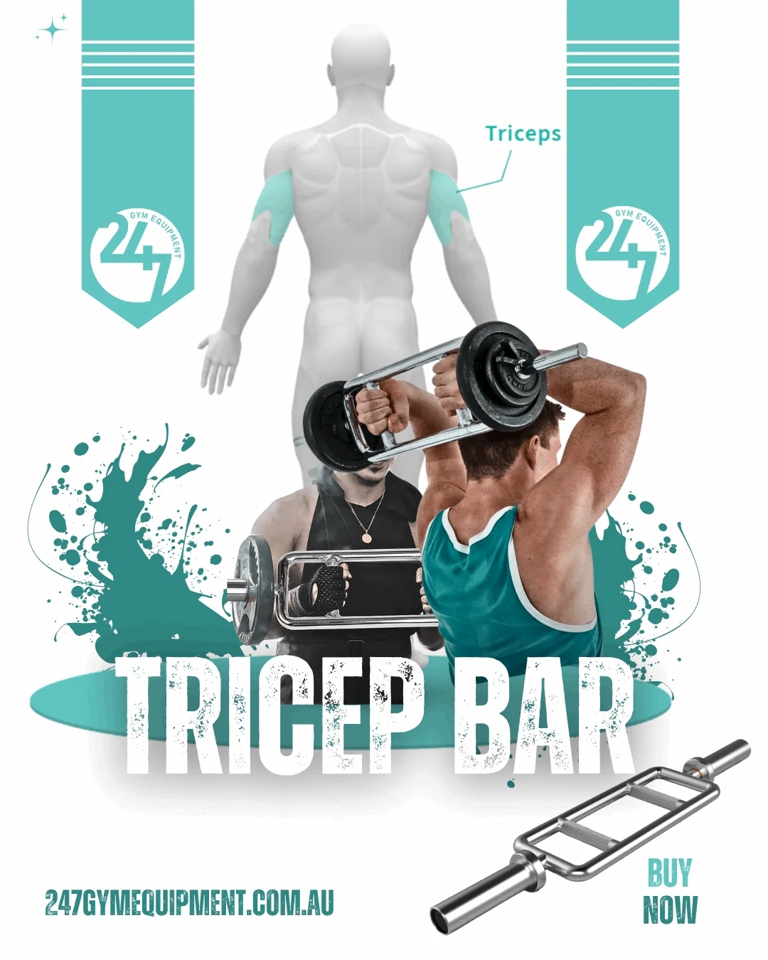 Olympic Triceps Bar – Heavy-Duty Hammer Curl Bar - Image 4