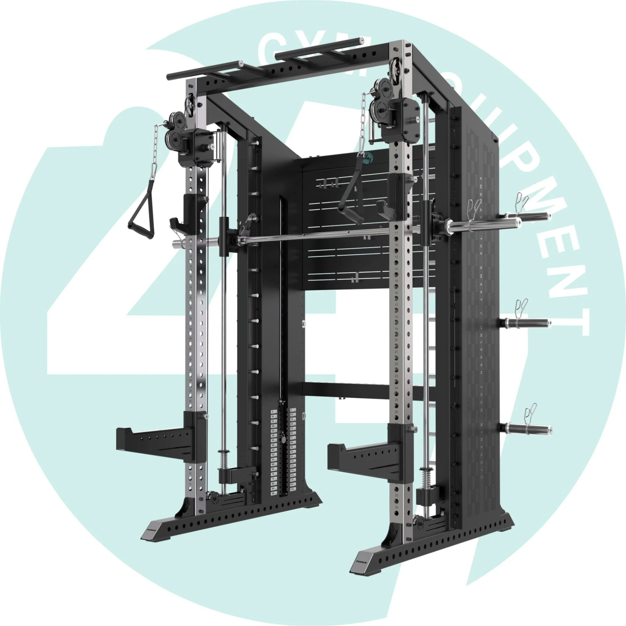 XG75 Functional Trainer β Smith Machine, Power Rack & Dual 90kg Cable System - Image 5